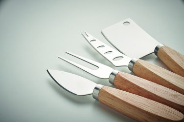 Logo trade promotional items image of: Set of 4 cheese knives